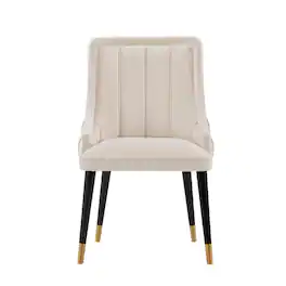 Manhattan Comfort - Eda Modern Wood Upholstered Dining Chair - Cream