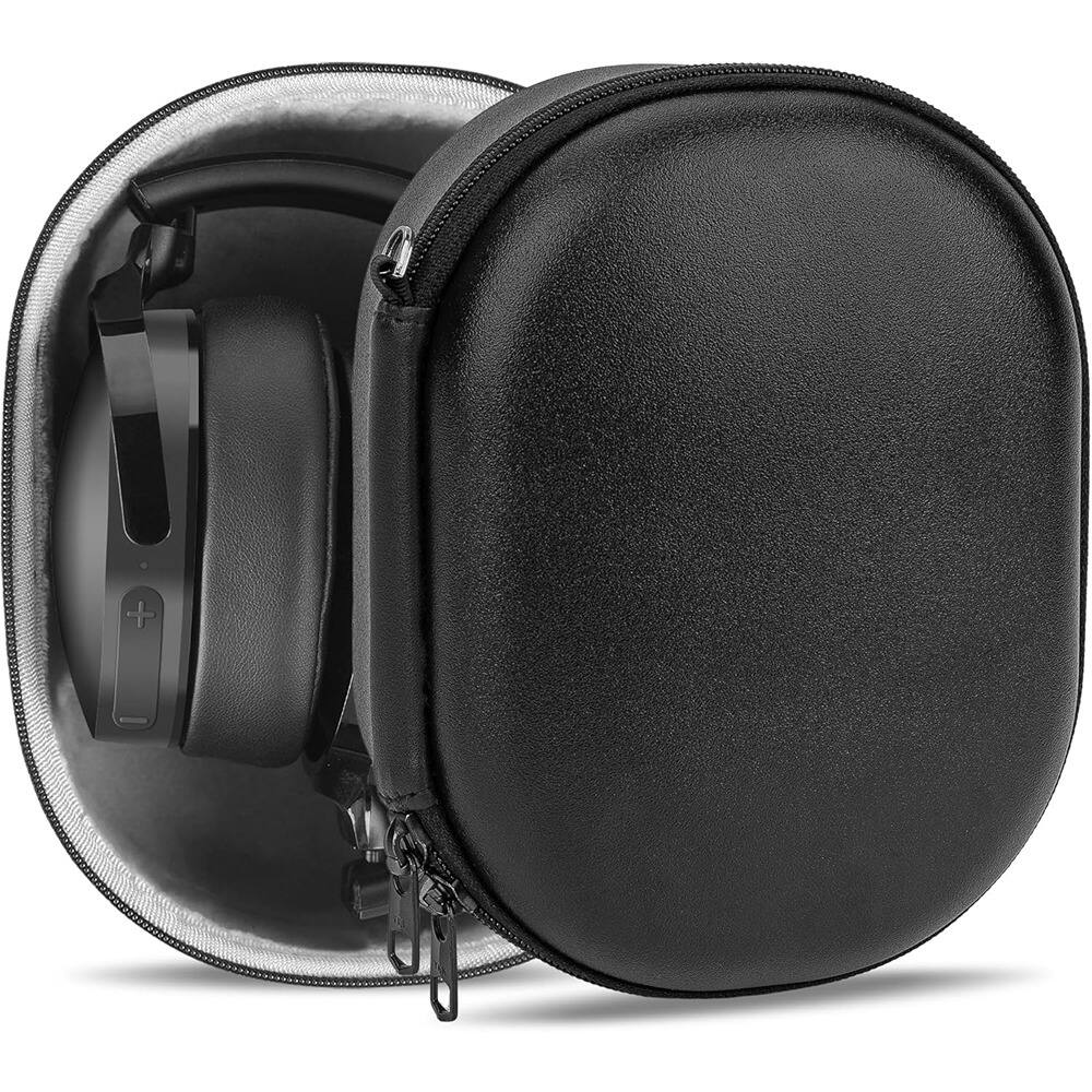 Front. ACJPR - Rugged Hard Shell Headphones Case, Durable Multi-Layer Protection - Black.