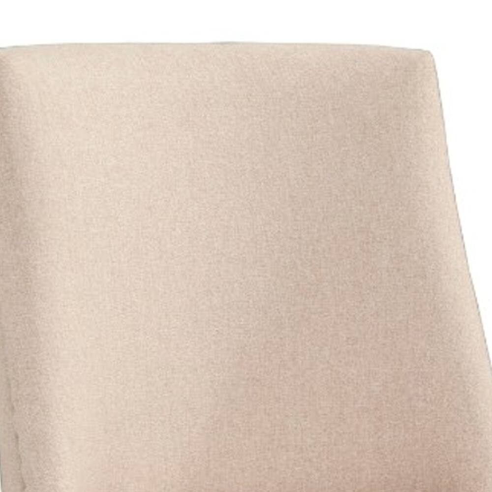 Left. Manhattan Lane - Fabric Upholstered Parson Chairs Set Of 2 - Cream and Black.