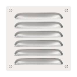 Unique Bargains - 6"x6" Stainless Steel Vent Cover, Screen Air Grille Ventilation Cover HVAC Louvered Grill Built-in Mesh for Home - Silver