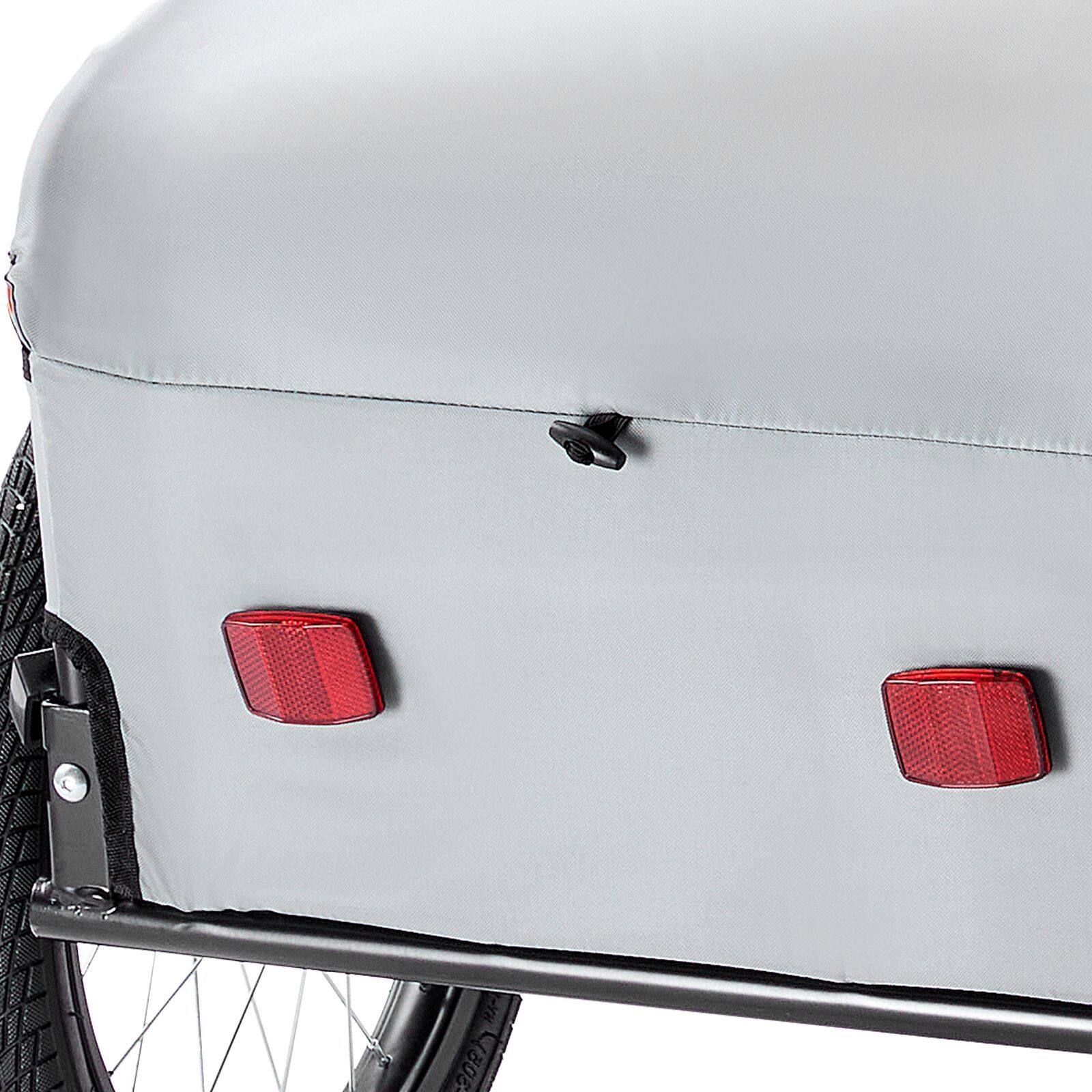 Alt View 4. Loheer - Loheer Heavy Duty Bike Cargo Trailer Foldable Bicycle Wagon Cart Universal Hitch Compact Storage Bike Cart.
