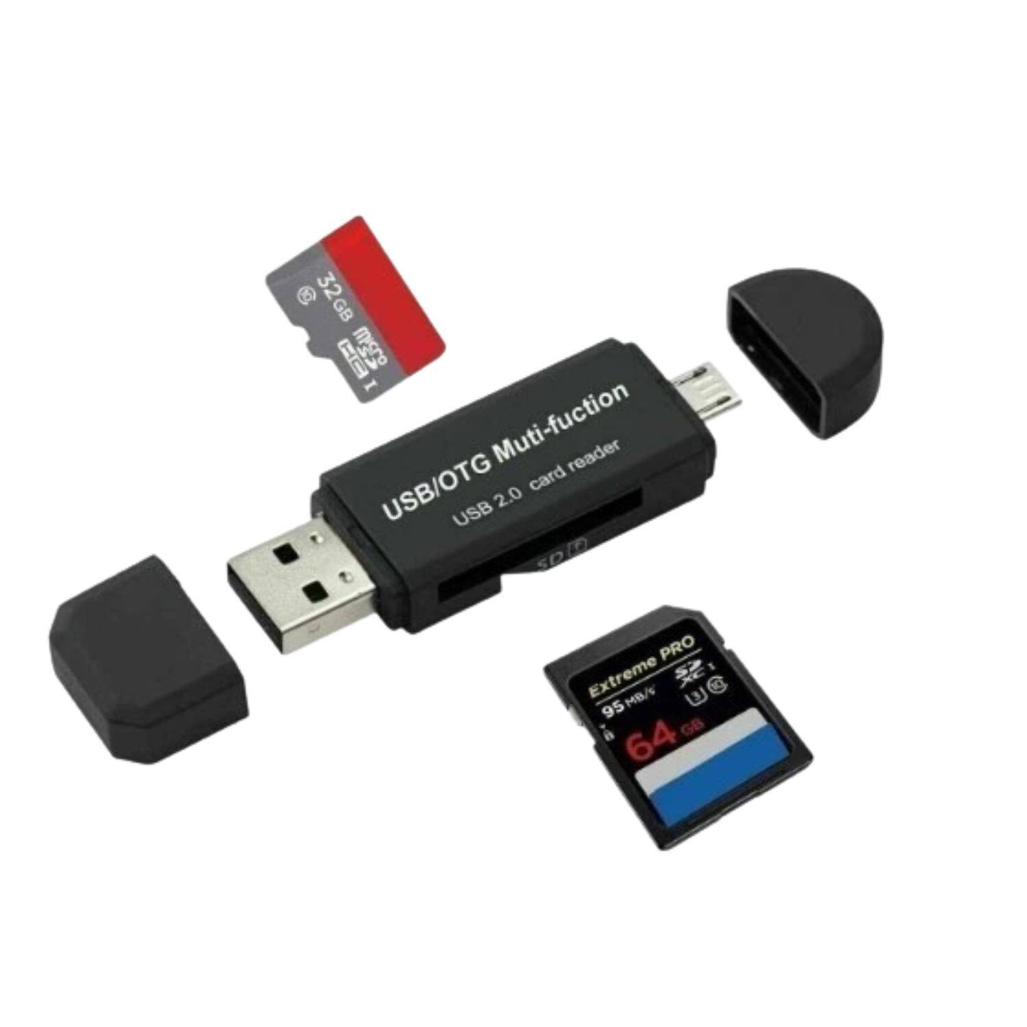 USB/OTG Multi-function card reader  
USB 2.0  
32 GB MicroSD  
Extreme PRO 64 GB  
95 MB/s