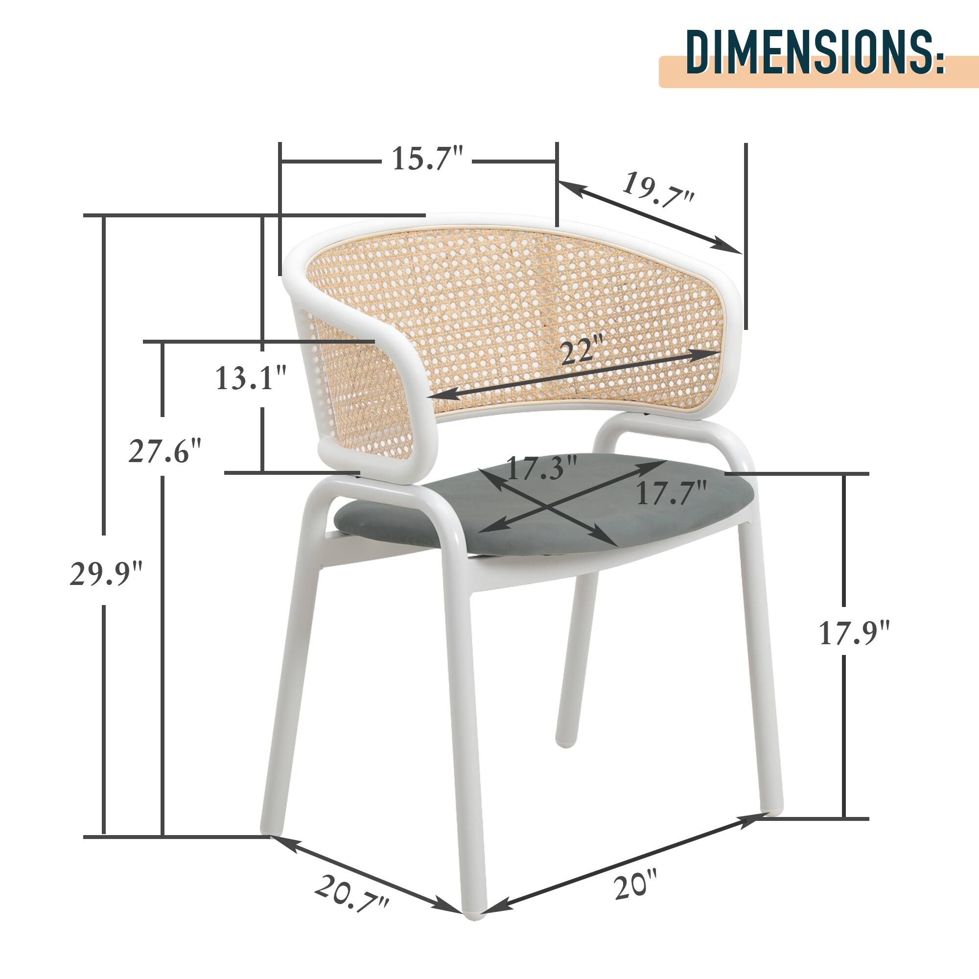 DIMENSIONS: 15.7" 19.7" 13.1" 2.2" 27.6" 17.3" 17.7" 29.9" 17.9" 20.7" 20"