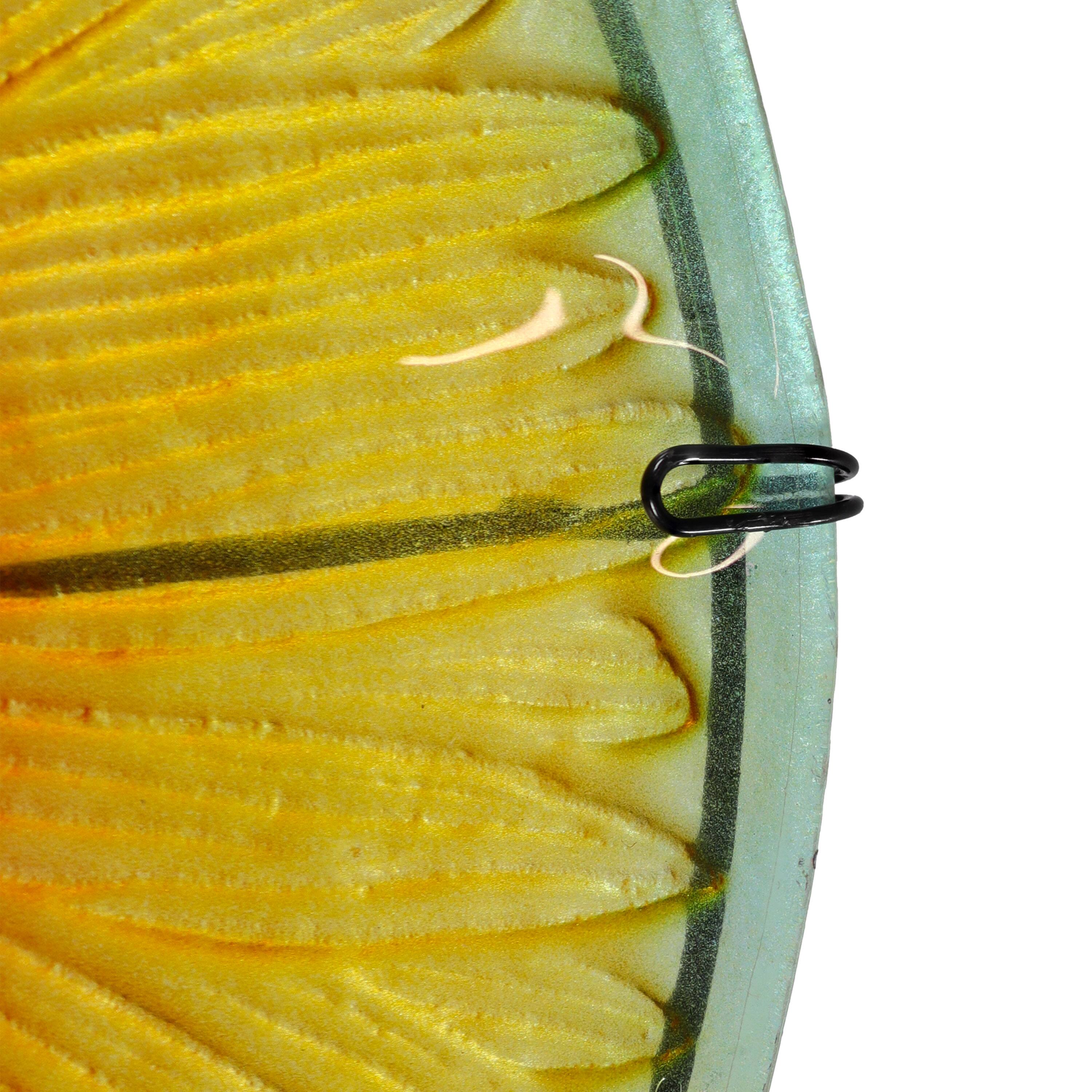 Alt View 8. Sunnydaze - Deck-Mounted Glass Bird Bath with Stake - Blooming Sunflower.