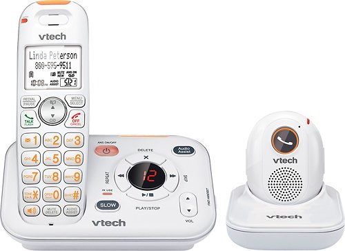 Vtech Careline Dect 6 0 Expandable Cordless Phone System With Digital