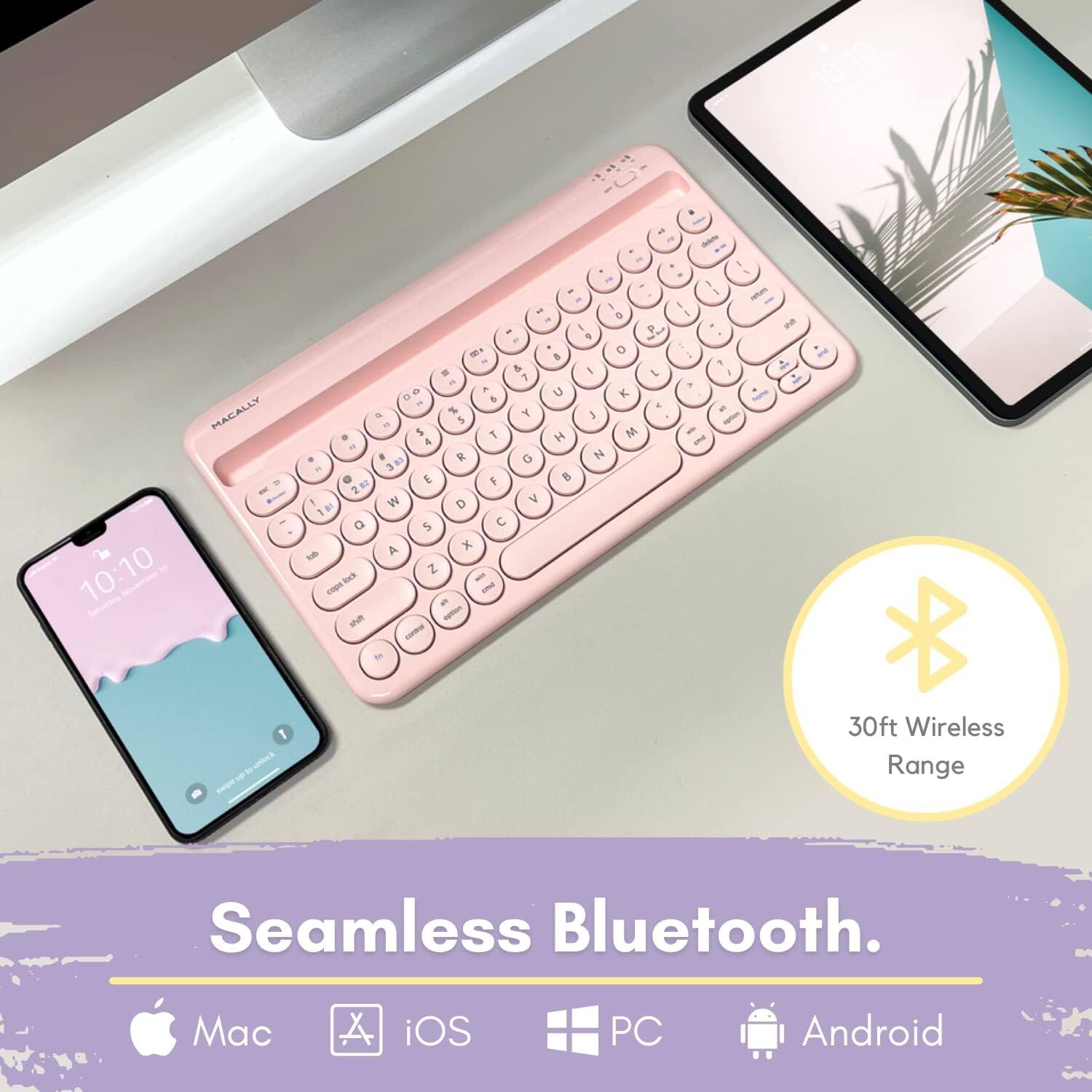 10:10 "Seoinc MACALLY - Seamless Bluetooth. 30ft Wireless Range. Mac iOS PC Android