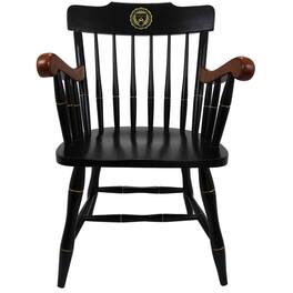 Jardine - Pennsylvania Quakers Captain's Chair with Cherry Arms - Black