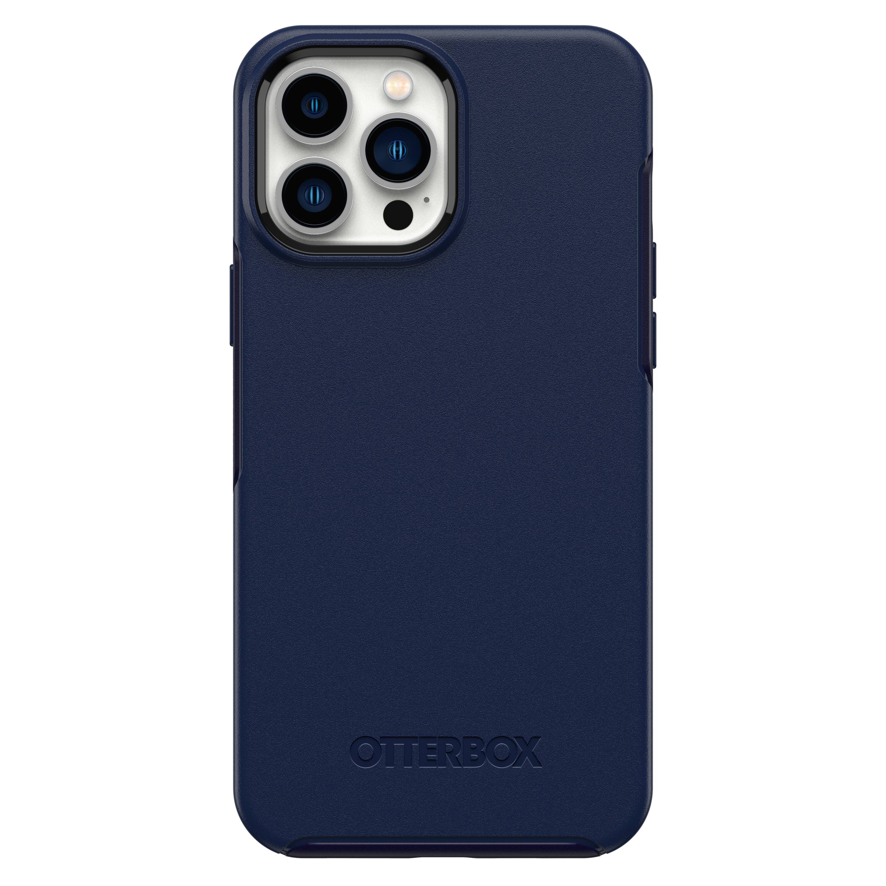 OTTERBOX Apple iPhone 13 Pro Symmetry Series+ Antimicrobial Case with MagSafe - Navy Captain (Blue) (77-83590), Wireless charging compatible main image 0