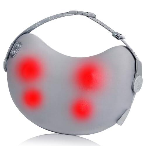 Front. ESBANY - Shiatsu Back Massager for Pain Relief Deep Tissue with Heat 4D Kneading Cordless Electric Massage Pillow Christmas Gifts.