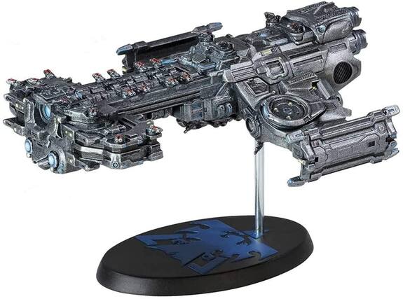 Front. Dark Horse Comics - StarCraft 6 Inch Resin Terran Batlecruiser Replica - Silver.