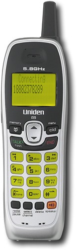 Best Buy: Uniden 5.8GHz Analog Cordless Phone with Digital Answering System  EXAI8580