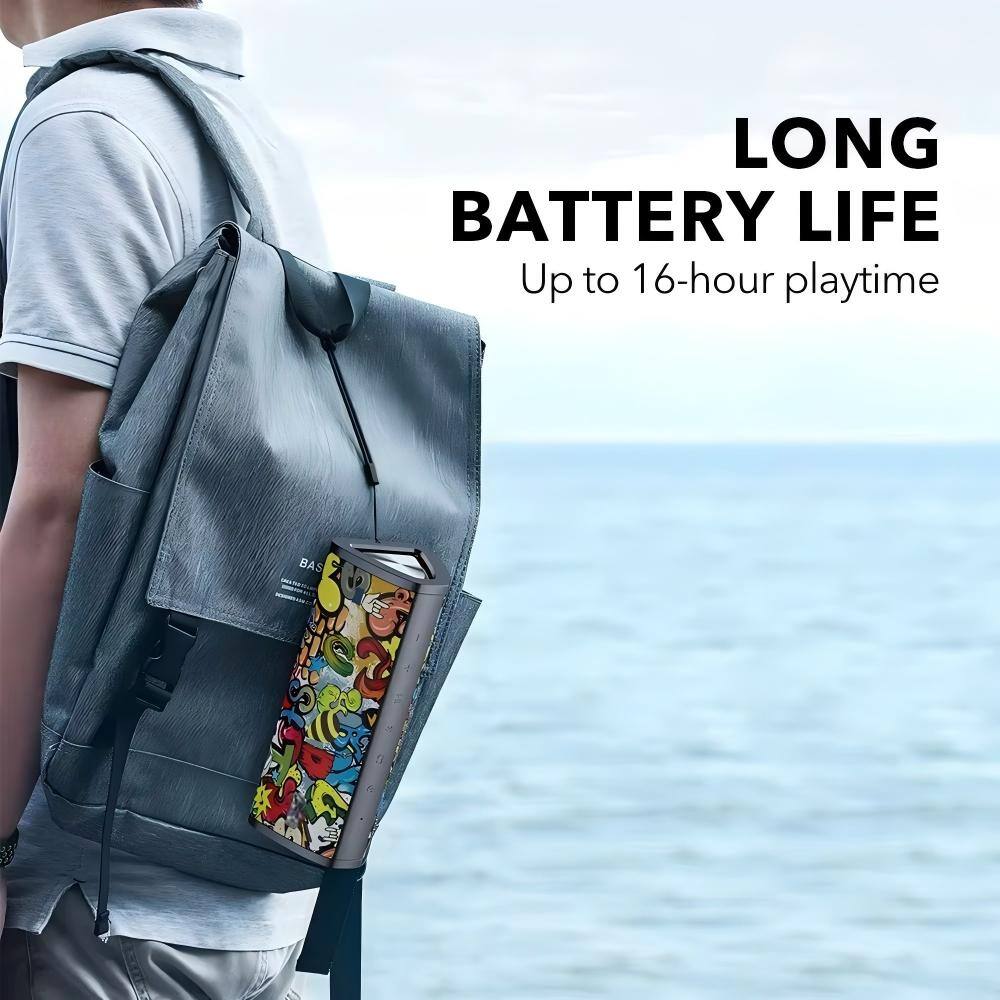 LONG BATTERY LIFE  
Up to 16-hour playtime