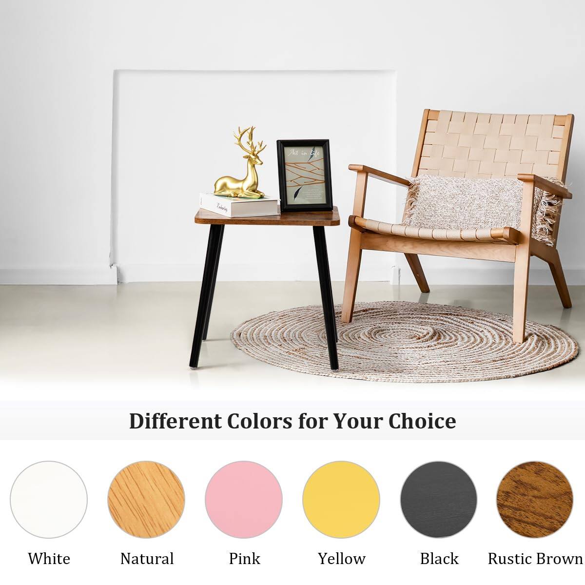 Different Colors for Your Choice

- White
- Natural
- Pink
- Yellow
- Black
- Rustic Brown