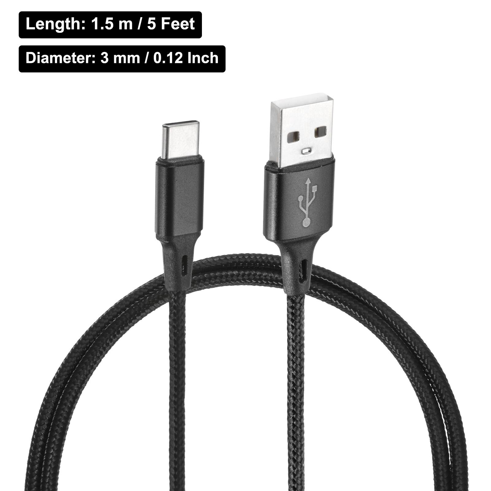 Length: 1.5 m / 5 Feet  
Diameter: 3 mm / 0.12 Inch