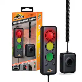 Armor All - Advanced Garage Parking Aid Sensor with LED Light, Indoor Car Parking Assist - Black