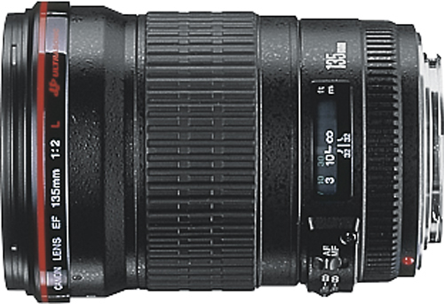 Canon EF 135mm f/2L USM Telephoto Lens Black  - Best Buy