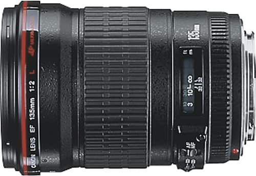 Canon EF 135mm f/2L USM Telephoto Lens Black ... - Best Buy