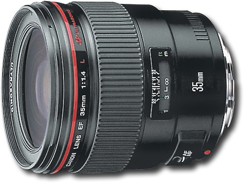Best Buy: Canon EF 35mm f/1.4L USM Wide-Angle Lens Black 2512A002