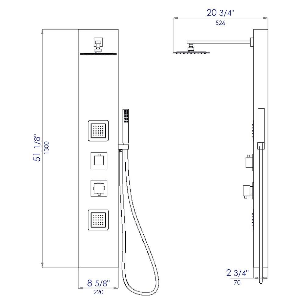 20 3/4"  
526  
1300  
51 1/8"  
8 5/8"  
220  
2 3/4"  
70