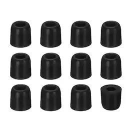 Unique Bargains - Memory Foam Earbud Tips (4.5mm/0.18"), 12pcs/6Pairs - Small, Noise Isolation, Comfort & Secure Fit for Earphones - Black