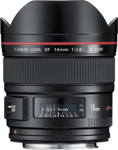 Best Buy: Canon EF 14mm f/2.8L II USM Wide-Angle Lens Black 2045B002