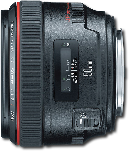Angle View: Canon - EF 85mm f/1.8 USM Medium Telephoto Lens - Black