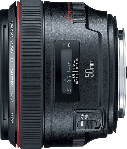 Canon EF 50mm f/1.2L USM Standard Lens Black 1257B002 - Best