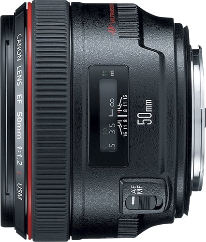 Canon - EF 50mm f/1.2L USM Standard Lens - Black