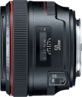 Canon - EF 50mm f/1.2L USM Standard Lens - Black - Front_Zoom