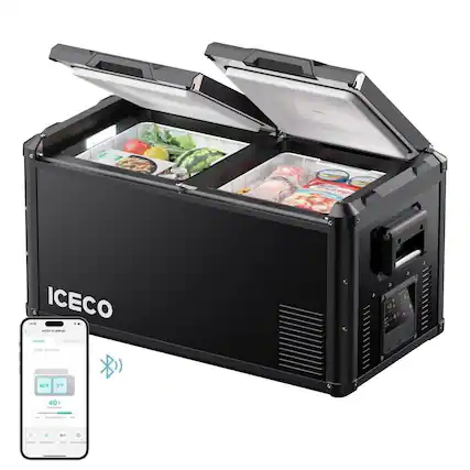 ICECO
ICECO V1000
Left Zone
40°F 0°F
Right Zone
40°F
Current temp
40°F
Settings
-40°F
-40°F
ECO
More options