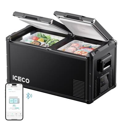 ICECO VL75 Pro Dual Zone 79QT Portable Cooler Black MC-VL75PROD ICECO VL75 Pro Dual Zone 79QT Portable Cooler Black MC-VL75PROD