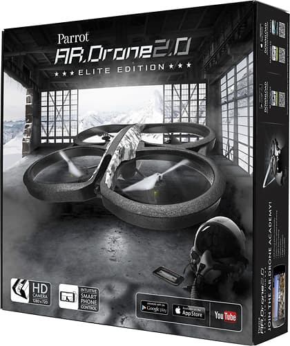 Left. Parrot - AR.Drone 2.0 Elite Quadricopter - Black.