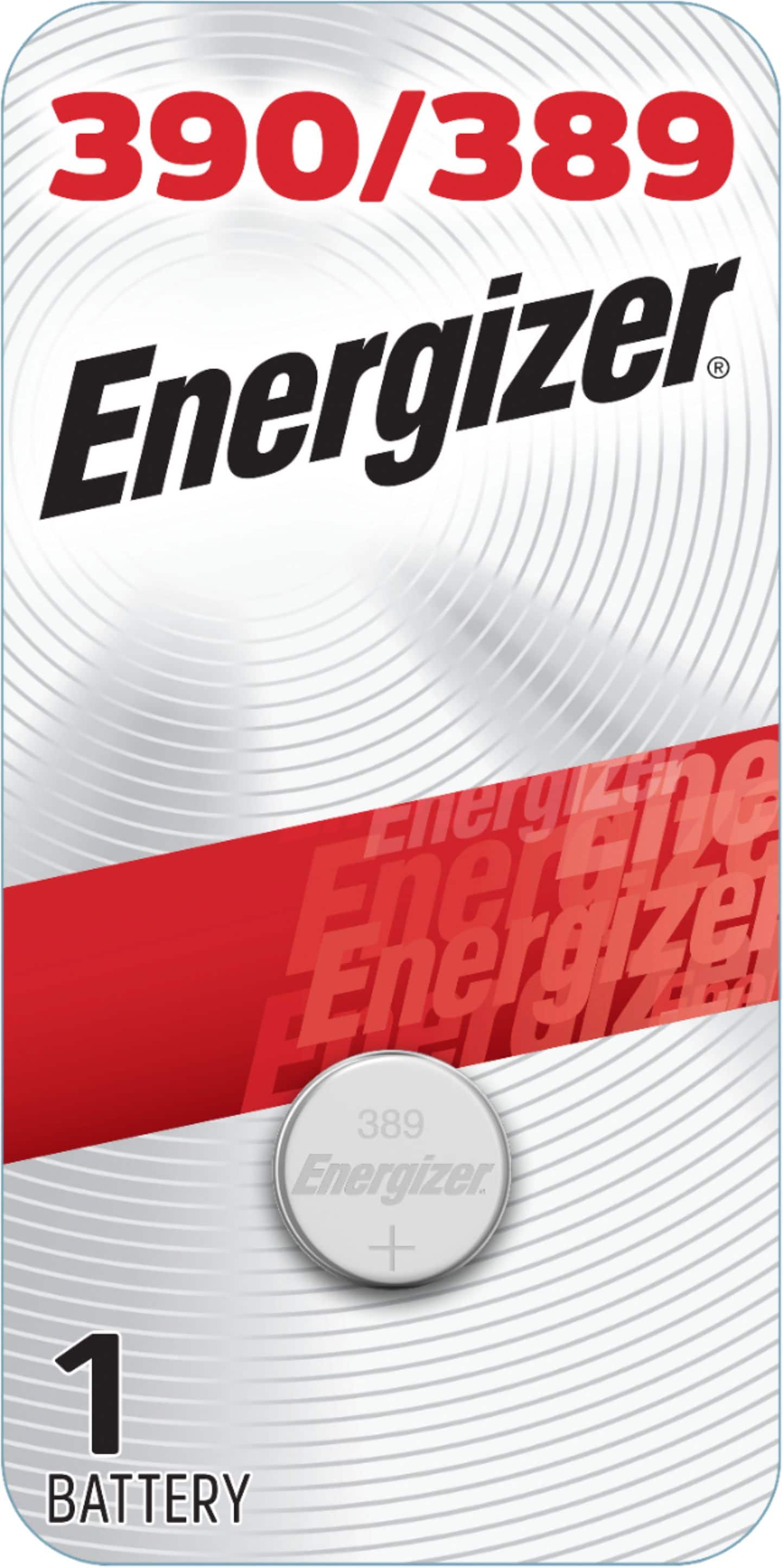 Front. Energizer - 389 Silver Oxide Button Battery, 1 Pack - Silver.