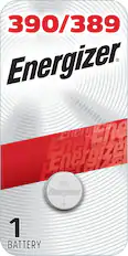 Front. Energizer - 389 Silver Oxide Button Battery, 1 Pack - Silver.