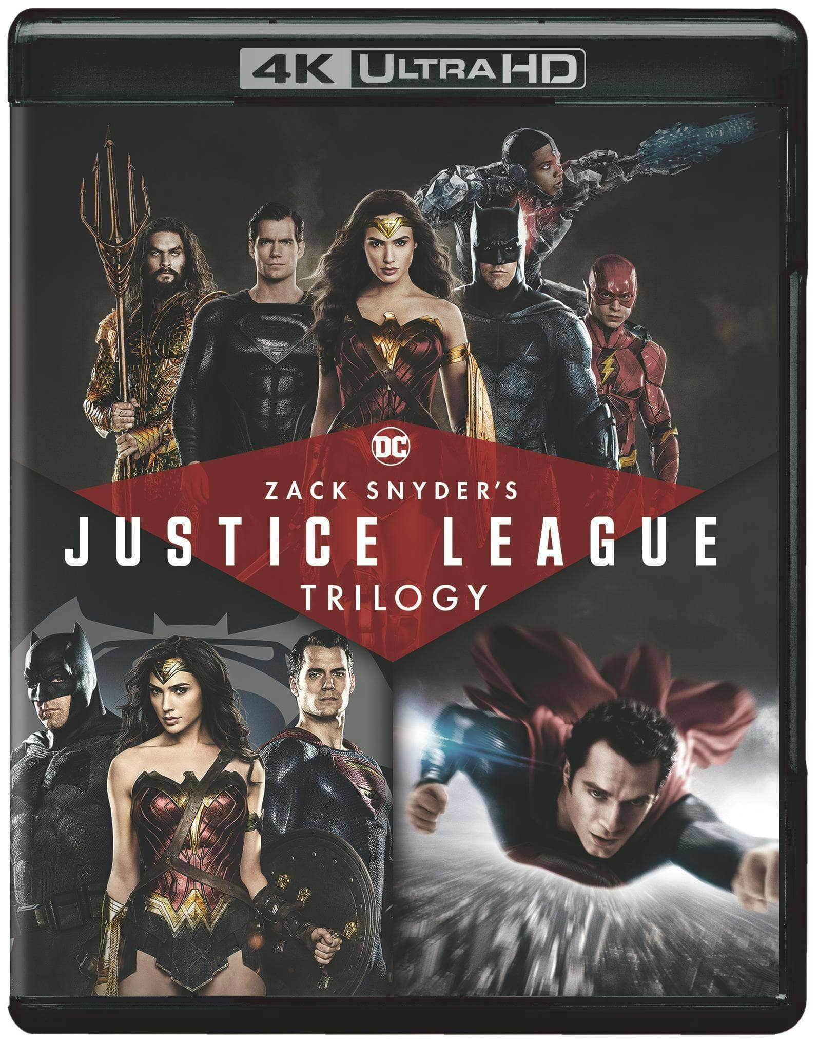 Front. Zack Snyder's Justice League Trilogy (4K Ultra HD + Blu-ray) [UHD].