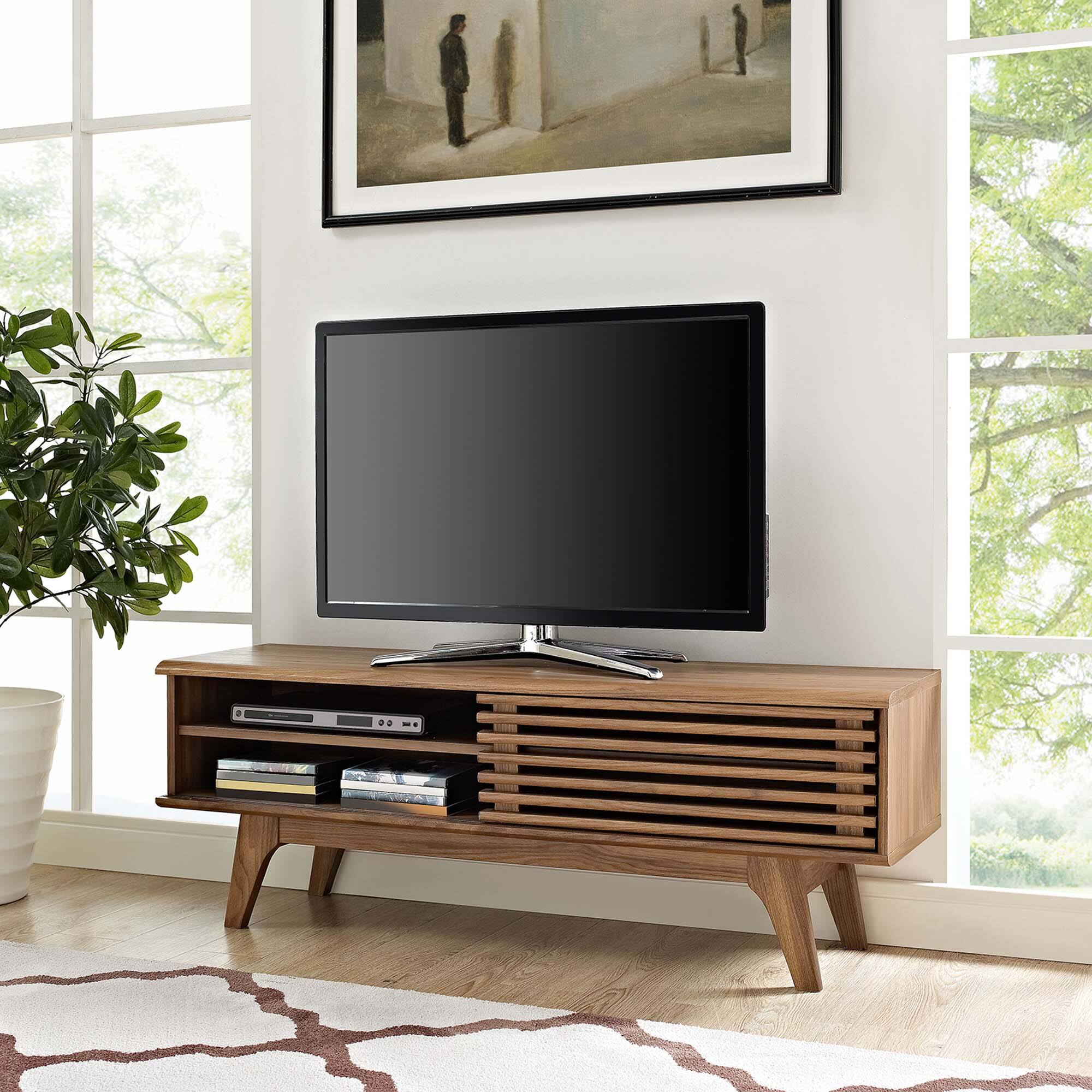 Alt View 1. Modway - Render 48” TV Stand by Modway - Walnut.