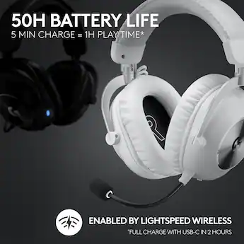 Logitech PRO X 2 LIGHTSPEED Wireless Over the Ear Gaming Headset Logitech PRO X 2 LIGHTSPEED Wireless Over the Ear Gaming Headset