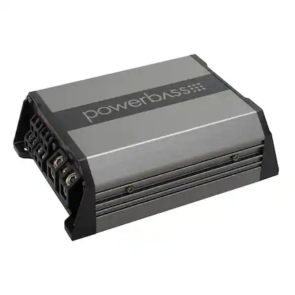 Front. Powerbass - PowerBass PBM-600.4 - 75Watt x 4 (4 ohm), 150Watt x 4 (2 ohm) Mini Amplifier - Black/Gray.