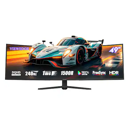 VIEWEDGE 49" MPRT DQHD 240Hz 1ms 1500R 5120x1440p 110% FreeSync HDR SRGB