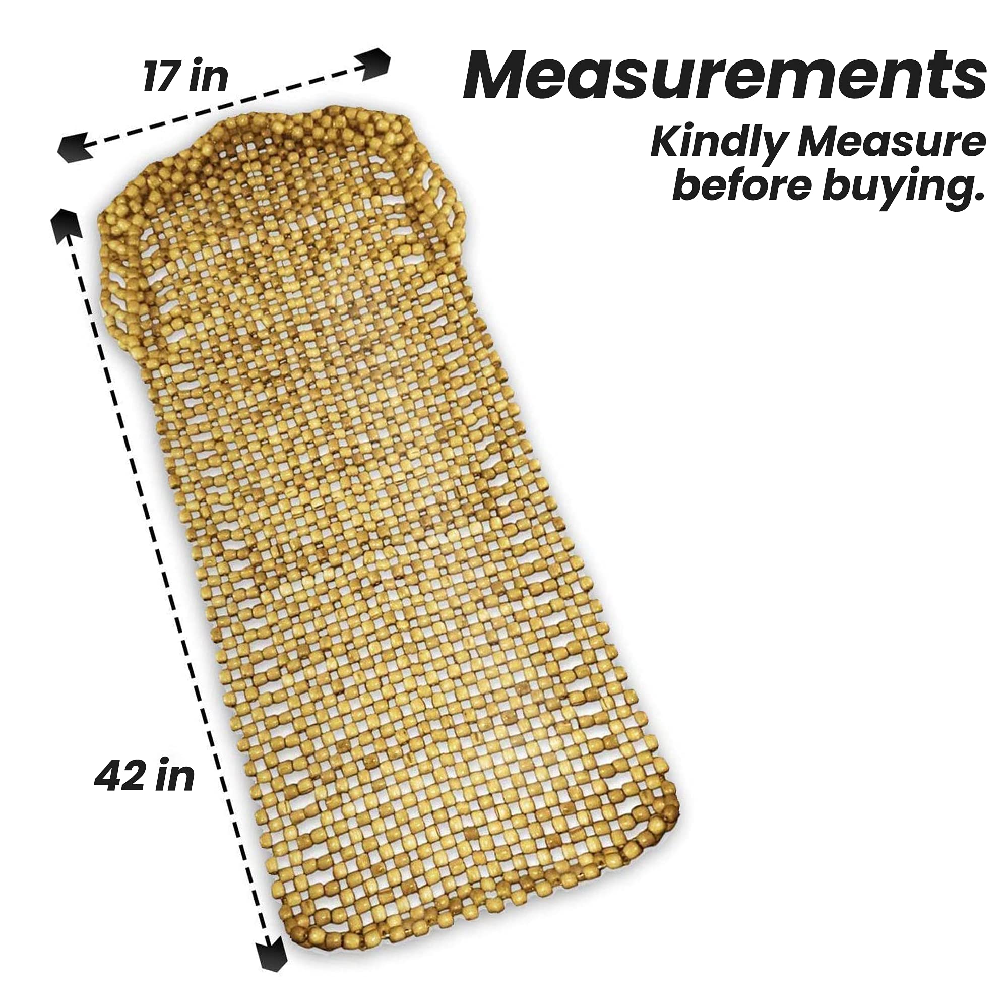 Measurements  
Kindly Measure before buying.  

17 in  
42 in