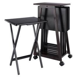 Winsome Wood - Adriel 5-Pc Snack Table Set - Coffee