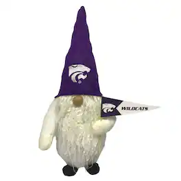 Santa's Workshop - Kansas State Wildcats 12'' Gnome - Purple