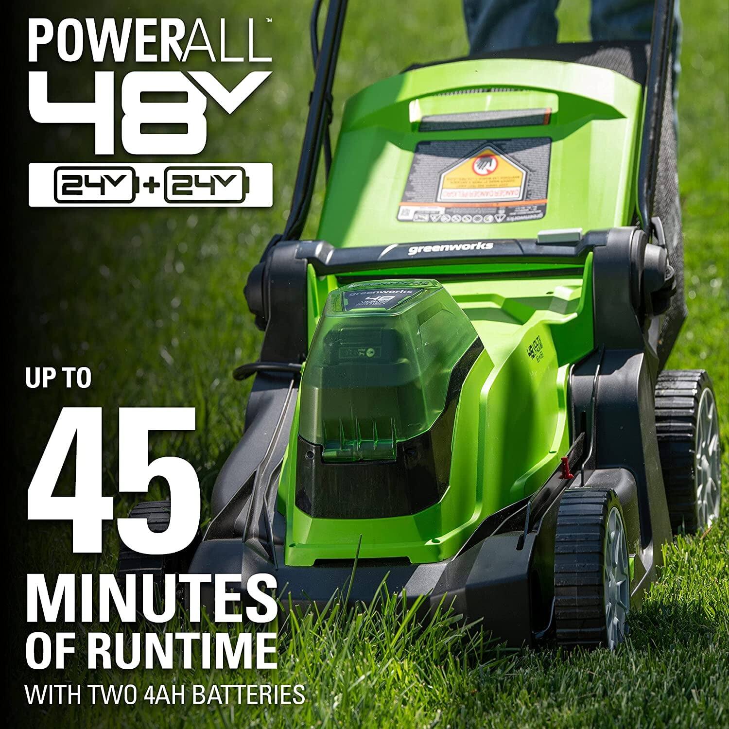 POWERALL 48V  
24V + 24V  

UP TO 45 MINUTES OF RUNTIME WITH TWO 4AH BATTERIES