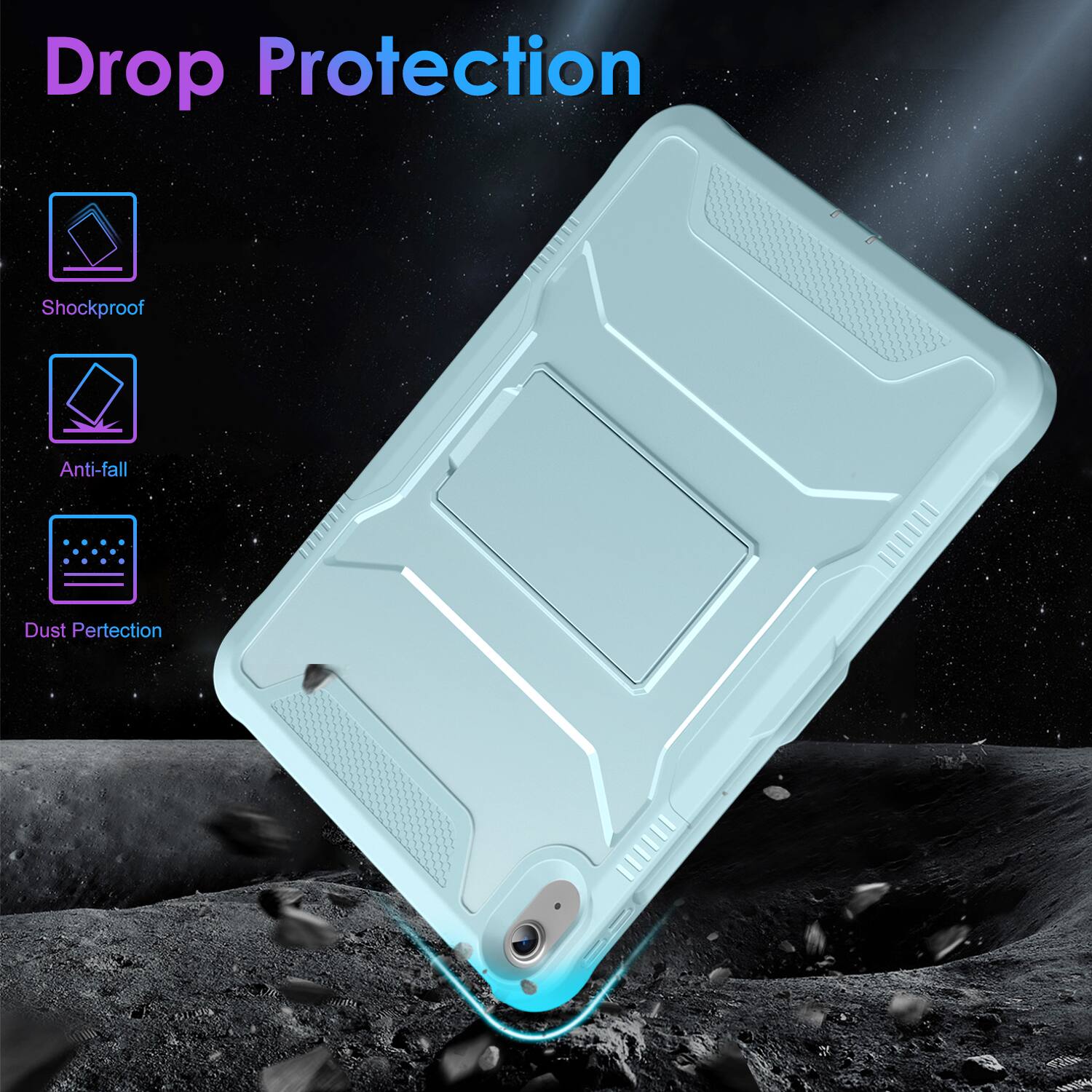 Drop Protection

- Shockproof
- Anti-fall
- Dust Protection