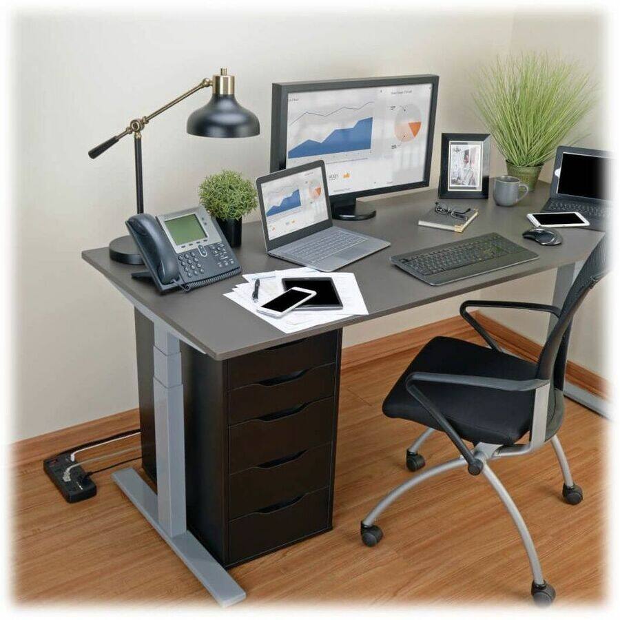 Alt View 4. Tripp Lite - Tripp Lite by Eaton 8-Outlet Surge Protector with 2 USB Ports (2.1A Shared) - 8 ft. (2.43 m) Cord 1200 Joules Black - 8 - Unknown.