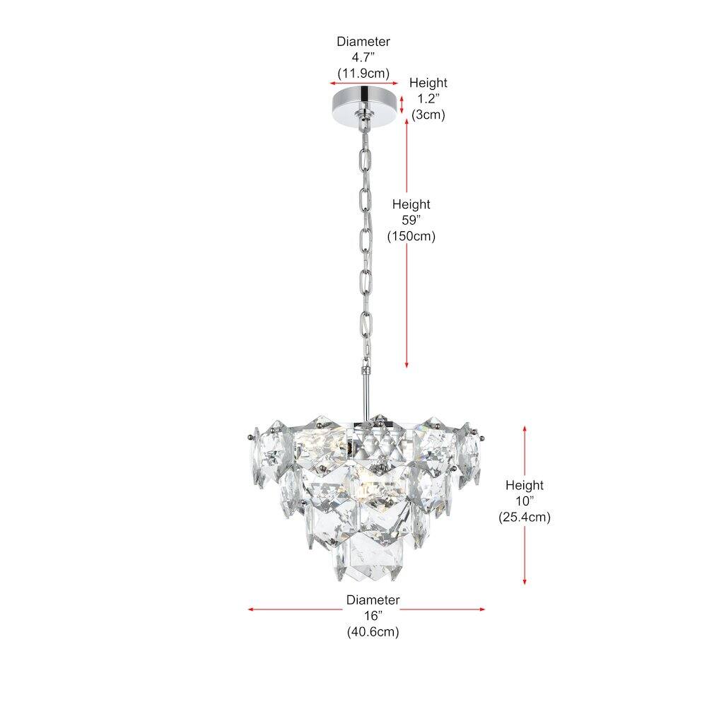 Elegant Lighting - Adaline 16 Inch Chandelier In Chrome - Chrome And Clear price history on PriceWatchPro