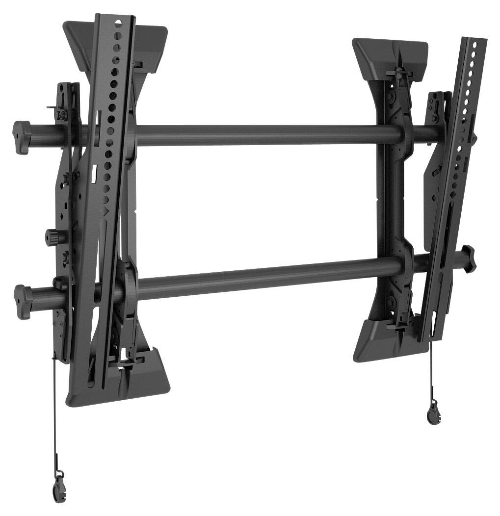 Front. Chief - Fusion Micro-Adjustable Tilt Wall Mount, Medium - Black.