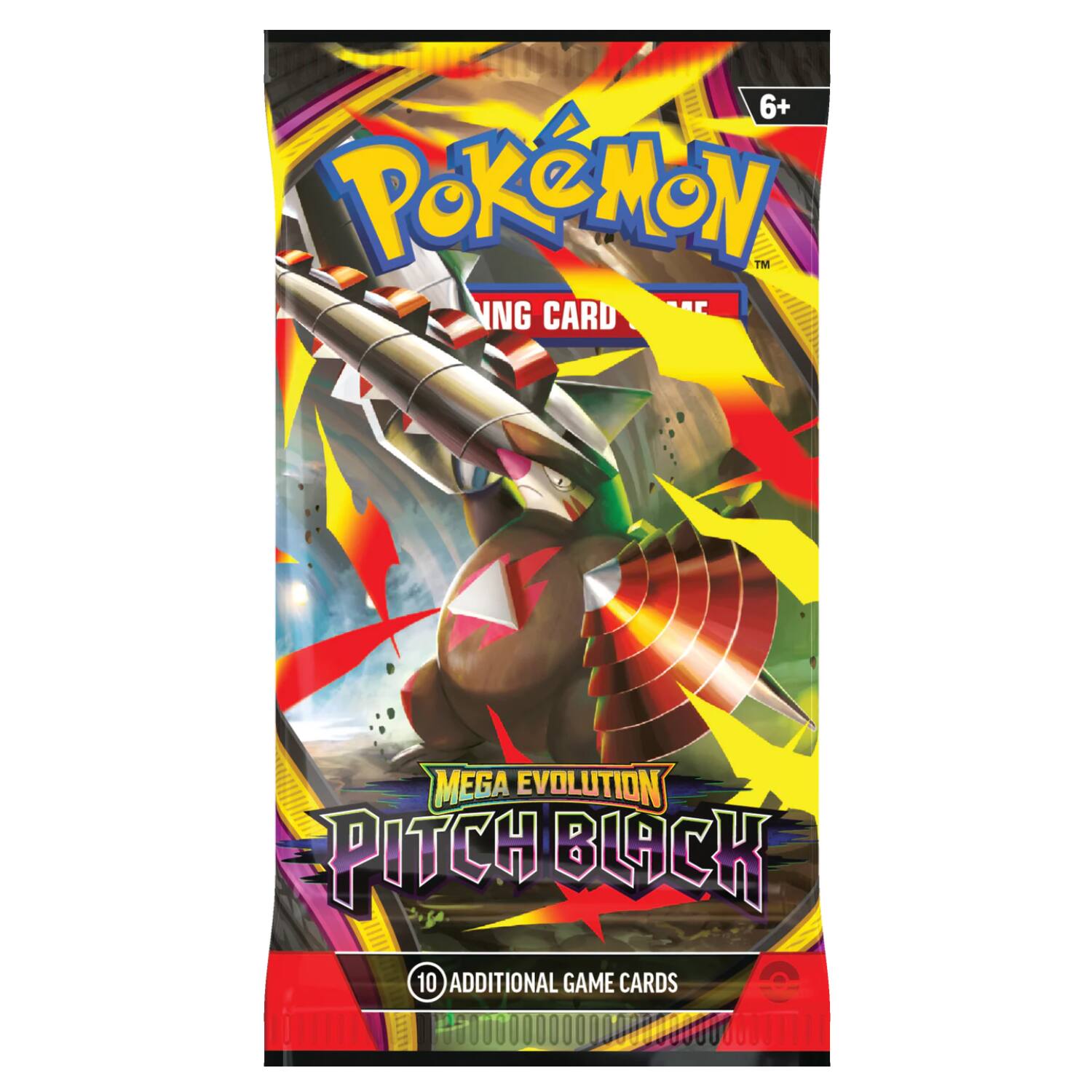 6+ Pokémon™ NG Card Game MEGA EVOLUTION PITCH BLACK 10 ADDITIONAL GAME CARDS
