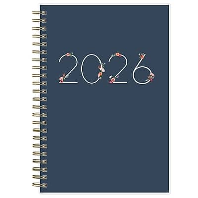 Blue Sky - 2026 Ashlyn 5" x 8" Calendar Year Weekly & Monthly Planner, Plastic Covered - Multicolor