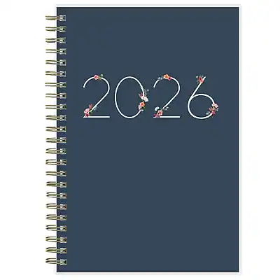 2026 Blue Sky Ashlyn 5" x 8" Calendar Year Weekly & Monthly Planner, Plastic Cover, Multicolored (143958-26) - Multicolor